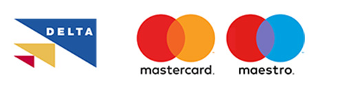 Delta, Mastercard, Maestro